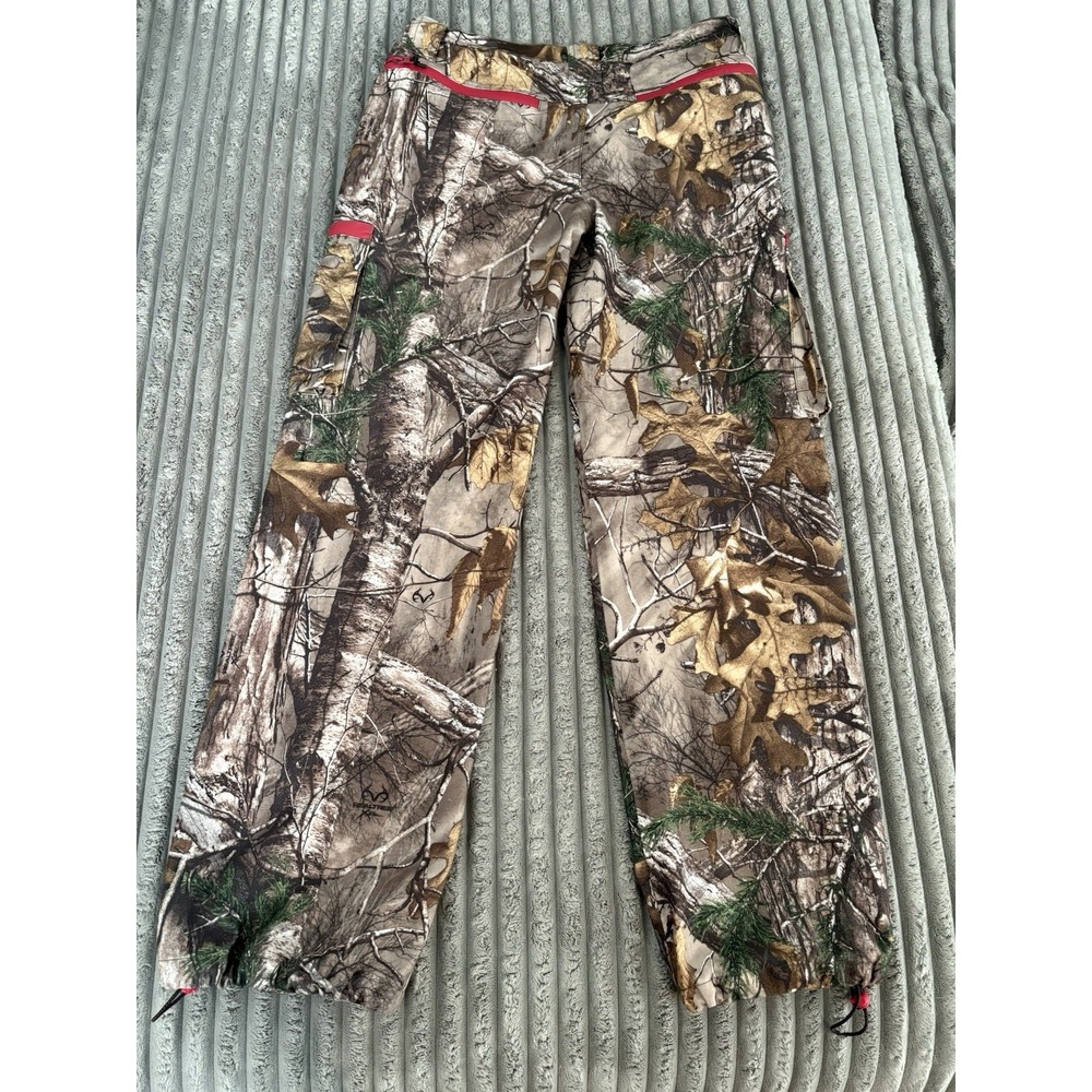 Realtree Xtra Men’s Camo Scent Control Pants Cargo Zip Pockets Size M - Picture 7 of 12